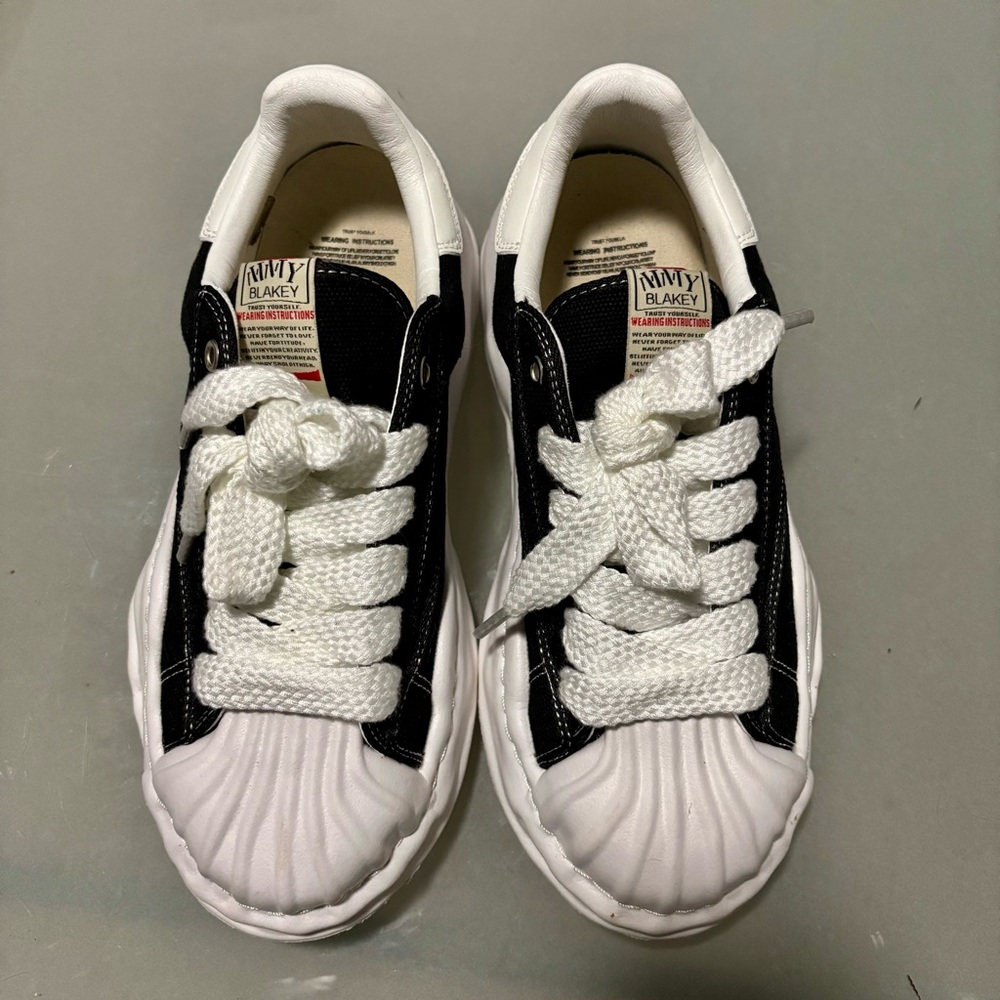 MMY Blakey Black and White Chunky Sneakers 41